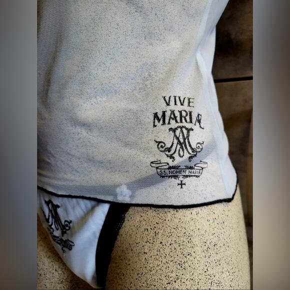 Vintage Vive Maria Cami & Thong Set Rare Size Medium fits Small-Medium NWOT - Picture 5 of 6